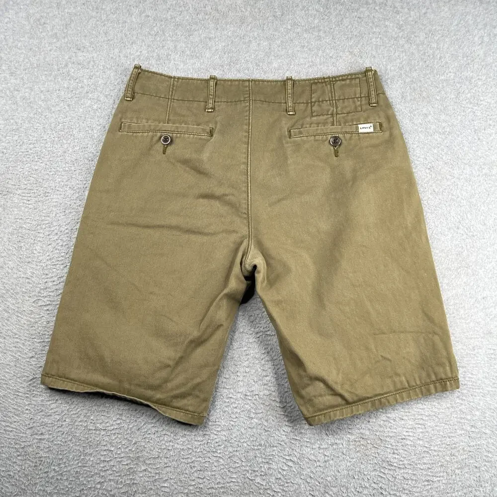 Levi Strauss Shorts Green Casual Classic Size 29 Classic Mens Levis